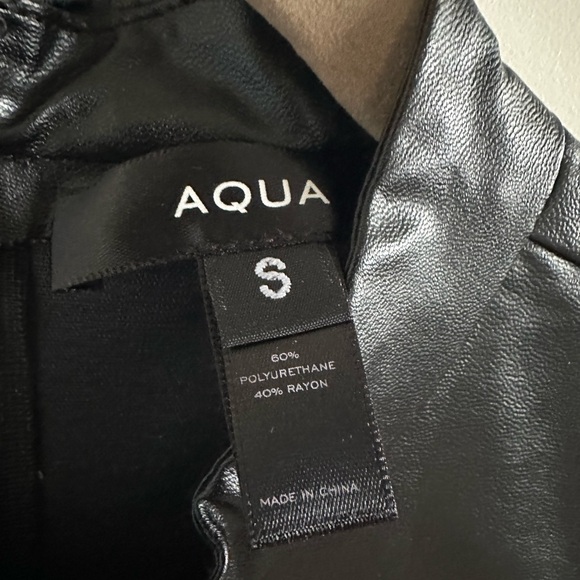 Black Faux Leather Sleeveless Top - Picture 4 of 4